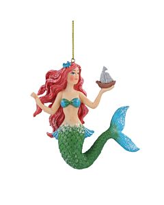 Gisela Graham Little Mermaid Resin Tree Decoration